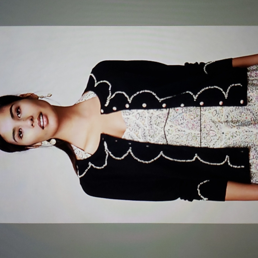 Anthropologie Clipped Etymology Cardigan